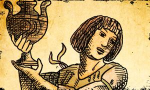 Schildknaap van Kelken in de Tarot