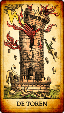 De tarotkaart De Toren