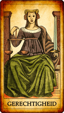 De tarotkaart Gerechtigheid