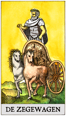 De tarotkaart De Zegewagen