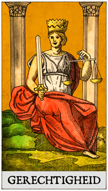 De tarotkaart Gerechtigheid